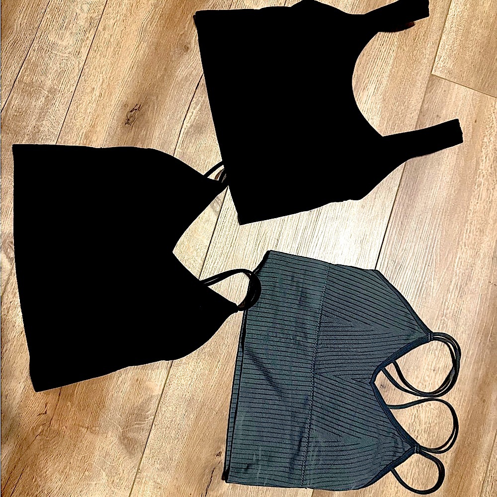 Stylish Women's Black and Gray Tops